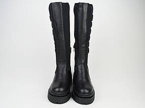 Чоботи Molly Bessa 868702 36 Чорні шкіра стрейч 37, фото 5