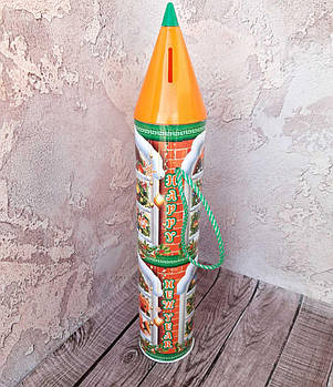 Новорічна коробка для цукерок Олівець-скарбничка 250 г розміри 26,5*7 см