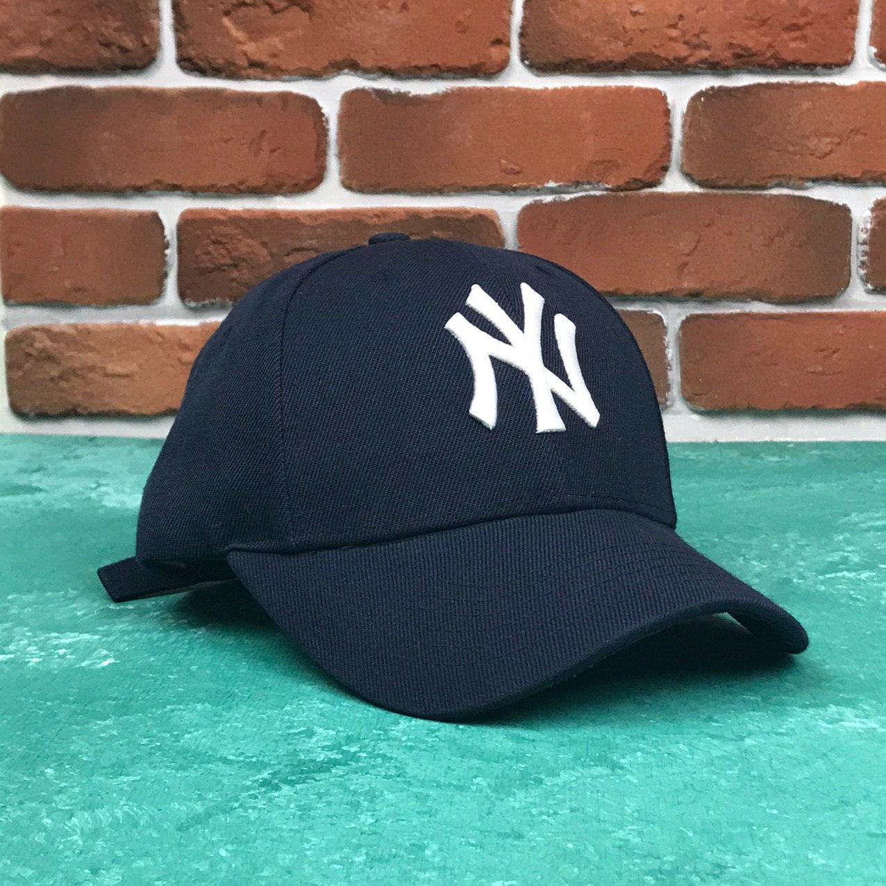 Кепка Бейсболка Чоловіча Жіноча MLB New York Yankees NY Темно-Синя з Білим лого