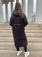 Пуховик пальто жіноче RUFUETE CL19111-black чорне з капюшоном, фото 3