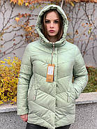Куртка жіноча зимова AnaVista 17-23 еко-шкіра, фото 6