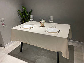 Скатертина льон натуральна 180*140 см лляна, скатертина натуральна з льону велика