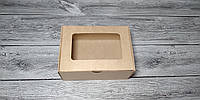 Коробка 140х100х50 мм. крафт для макарун, зефіра, еклерів / макаронс, зефира, эклеров пирожных