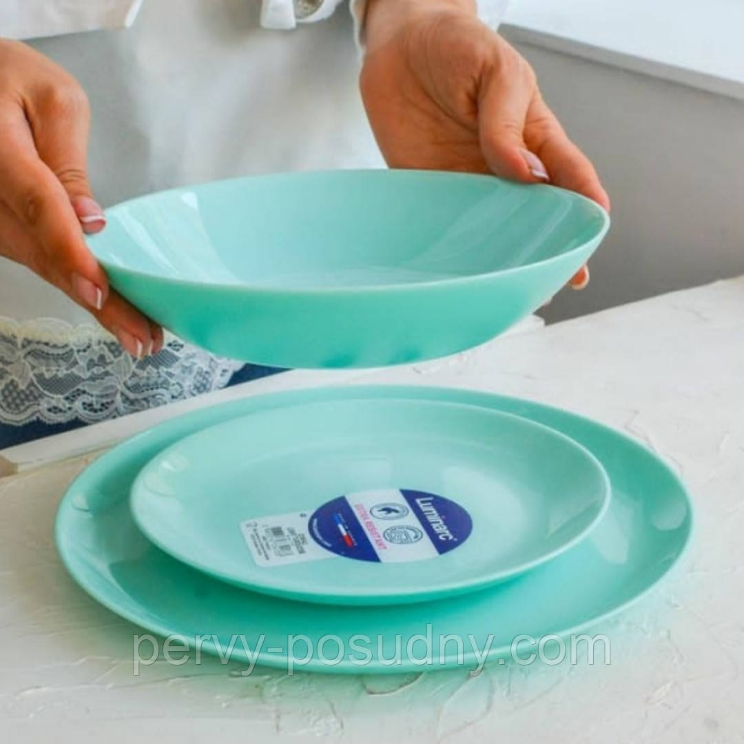 Набір /6 шт/ супових тарілок Luminarc Diwali Turquoise 20 см