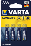 Батарейка Varta Longlife AA LR6 4 шт Alkaline