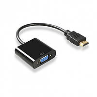 Кабель перехідник HDMI-VGA 1070-15 Адаптер перетворювач для підключення монітора