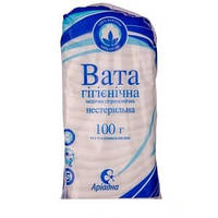 Вата медична гігієнічна нестерильна Гемопласт-Полісся 100 г зиґзаґ