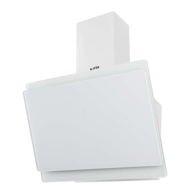 Біла похила потужна кухонна витяжка Ventolux TOSCANA 60 WH (1000) TRC MM, декоративна, з пультом ДУ, фото 1