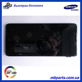 Дисплей з сенсором Samsung M317 Galaxy M31s чорний, GH82-23774A, оригінал, з рамкою!