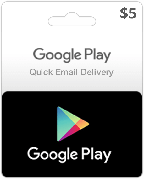 Подарункова карта Google Play Gift Card на суму 5 USD, US-регіон