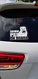Наклейка на авто / машину Австралійська вівчарка (Ауссі) на борту (Australian Shepherd on Board), фото 4