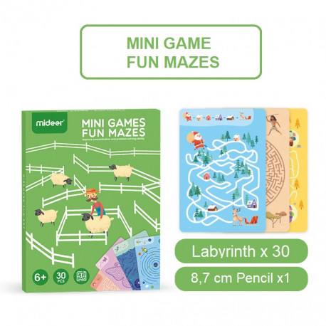 Набір міні ігор "Лабіринти" Mideer Toys,