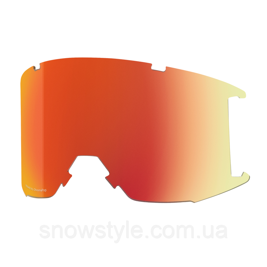 Змінна лінза до лижної маски Smith Squad XL ChromaPop Everyday Red Mirror S2, фото 1