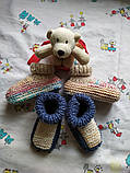 Вязанные Детские носочки  мальчик \девочка 1.5-2 года, фото 10