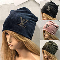 Шапка чулок женская Louis Vuitton в расцветках, жіноча шапка, женские брендовые головные уборы