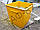 Сміттєвий бак (контейнер) для ТПВ 0,75 м. куб. метал 2,0 мм, фото 7