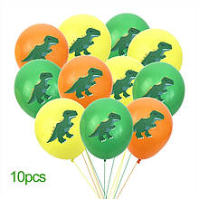 Повітряні кулі динозаври яскраве асорті 10 шт 30 див.