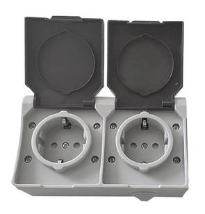 Розетка накладна 2 з/к IP54 TNSy SURFACE