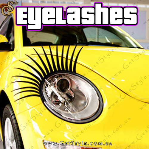 Реснички на фары автомобиля Eyelashes 2 шт - фото 1 - id-p1305298411