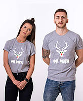 Парна футболка з принтом "Oh deer" Push IT