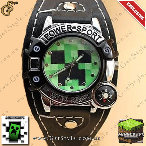 Купити Наручний годинник MineCraft "Creeper Watch" водонепроникний