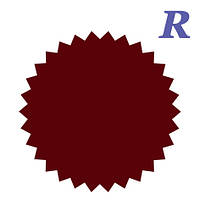 42 мм звезда А4 красная (24 шт), звездочка, конгревка, конгрев, печать тиснением, лейба
