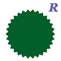 42 мм звезда А4 зеленая (24 шт), звездочка, конгревка, конгрев, печать тиснением, лейба