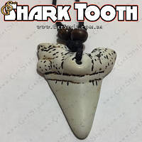 Акриловый Зуб Акулы Shark Tooth оберег защиты