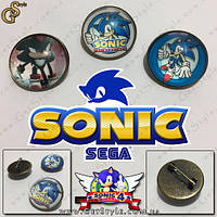 Значки Соник - "Sonic Badges" - 3 шт.