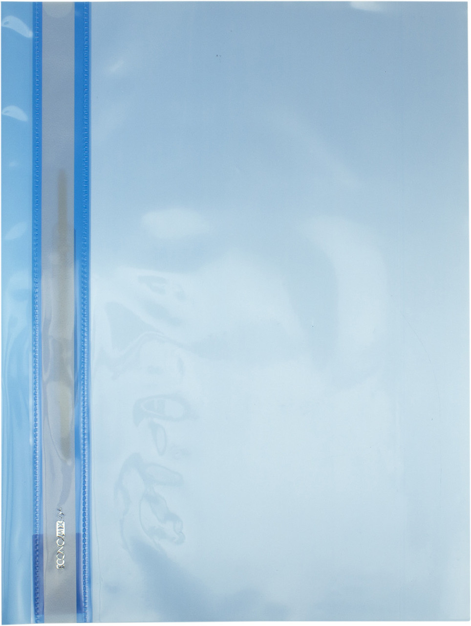 Папка-швидкозш. "Economix Light" №F38503-02 A4 з прозор.верхом,без перфор.,апельс.,син(10), фото 1