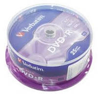 DVD+R Verbatim 16х 4.7Gb Data Life штир(25) №8311