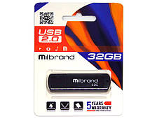 USB-флеш накопичувач Mibrand 32Gb Grizzly Black 32 GB (MI2.0/GR32P3B)