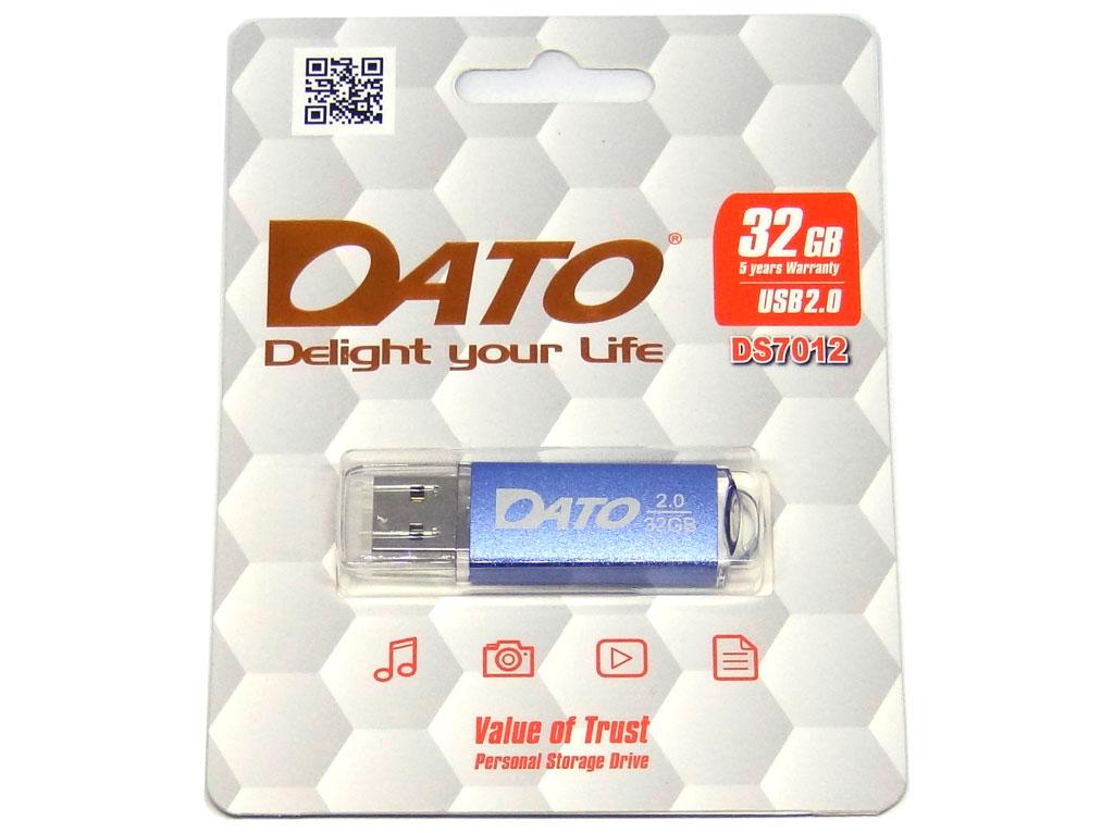 USB флешнакопичувач Dato 32GB DS7012 blue USB 2.0 (DS7012BL-32G)