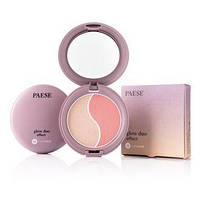 КОНТУРНАЯ ПАЛИТРА 2В1 GLOW DUO EFFECT NANOREVIT PAESE №: (100) HIGHLIGHTER-BLUSH