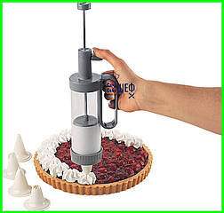 Кондитерський шприц для прикраси десертів з насадками Family Kitchen