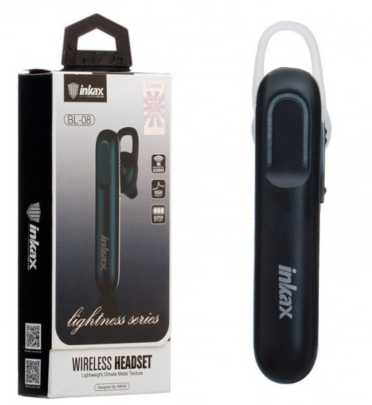Bluetooth гарнітура Inkax BL-08 Чорний