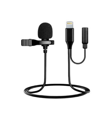 Петличний мікрофон Lightning + роз'єм mini jack 3.5 мм LAV JBC-052, фото 1