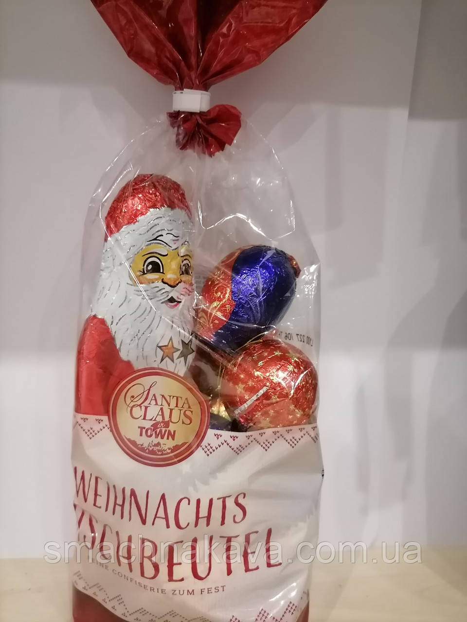 Подарунковий набір Дід Мороз і шоколадні іграшки (Німеччина) 250 г.