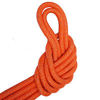 Скакалка для художественной гимнастики с люрексом (3м, d-15мм) C-0371, Оранжевая