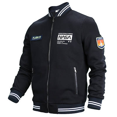 Кофта весна-осінь чоловіча т синя NASA #8 бомбер DBLU XXL(Р) 21-610-003