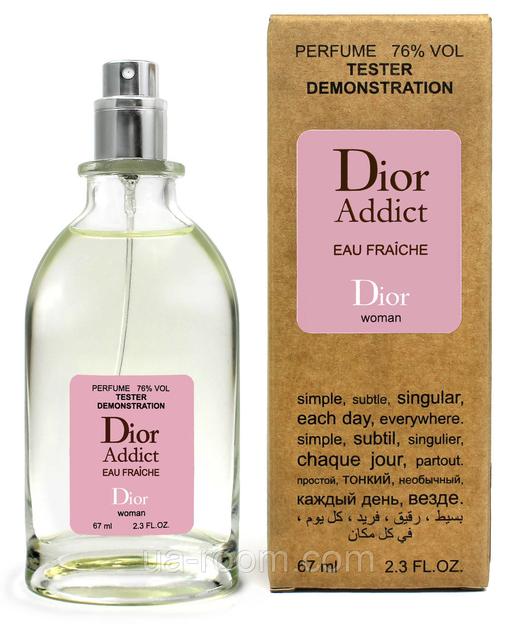 Тестер жіночий Dior Addict Eau Fraiche, 67 мл.