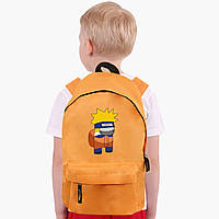 Детский рюкзак Амонг Ас Наруто (Naruto Among us) (9263-2424) Оранжевый