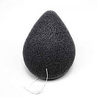 Спонж конняку с древесным углем PURITO Bamboo Charcoal Konjac Sponge