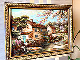 Картина пейзаж з бурштину " Весна в містечку ", Краєвид з бурштину" Весна в містечку ", фото 3