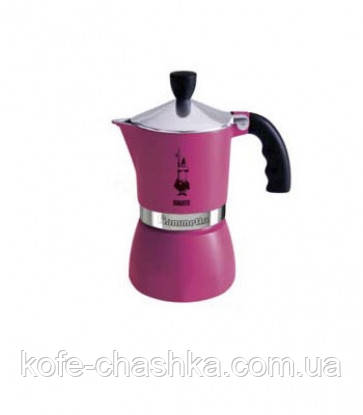 Кофеварка мока Bialetti Fiammetta на 3 чашки, фуксия