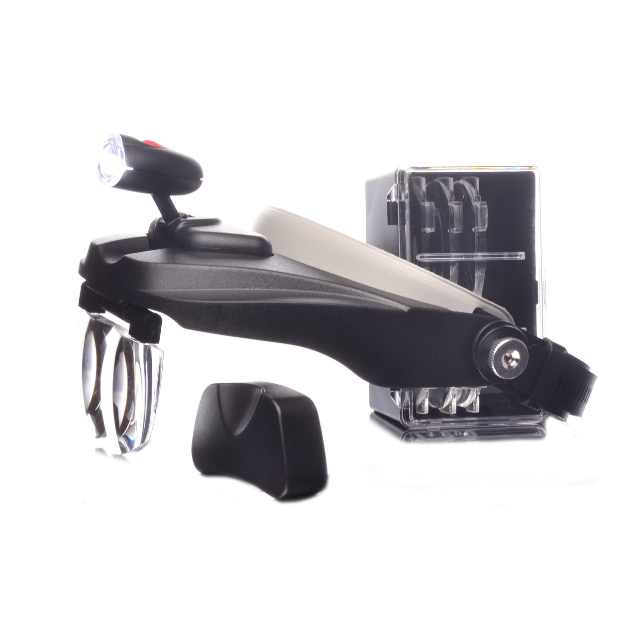 Бінокулярні лупи окуляри MG81001F Led підсвіткою, 1,2Х 1,8х 2,5Х 3,5Х, фото 1