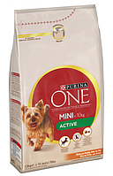 Корм для дрібних собак PURINA (ПУРИНА) One Mini Active для собак дрібних порід (курка з рисом) (на розліс), 1