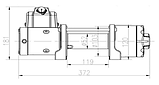 Лебідка для квадроцикла T-Max ATWPRO 4500 - 1V / 2040 кг - 4500 lb, фото 3