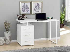 Стіл офісний L-27 max 36 мм (1350*650) білий TM Loft design, фото 3