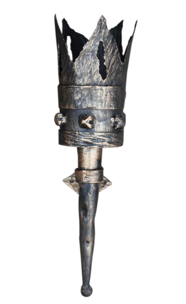 Кований світильник - бра факел на 1 свічку під старовину